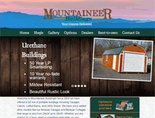 Tablet Screenshot of mountaineerbuildings.com